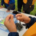 Kenai River Jr. Classic participants learned to tie fishing knots. (Photo courtesy Kenai River Sportfishing Association)
