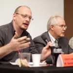 Photo by Kelly Sullivan/ Peninsula Clairon Grayling Bassett spoke at the Kenai Peninsula Borough Assembly Candidate Forum at the Kenai Visitor and Cultural center, Wednesday, September 17, 2014 in Kenai, Alaska. Bassett is running for the Kenai seat in the Kenai Peninsula Borough Assebmly regular elections on Oct. 7.