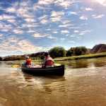 In a  Sept. 3, 2014 photo, floaters look for EarthCache sites on the Missouri River near Fort Benton, Mont. The Upper Missouri Breaks Interpretive Center recently established an EarthCache trail along the Wild and Scenic Upper Missouri River.(AP Photo/Great Falls Tribune, Erin Madison)