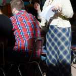 Photo by Rashah McChesney/Peninsula Clarion Students and teachers at Kenai Central High School celebrated homecoming week with a variety of themed days including Wednesday Sept. 24, 2014 which was senior citizen day.