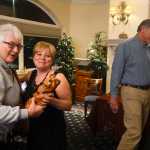 Photo by Rashah McChesney/Peninsula Clarion Kenai Peninsula Borough Mayor Mike Navarre gives a speech after it became clear that he won a third term in office Tuesday October 7, 2014 in Soldotna, Alaska.