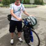 Photo courtesty Tyler Peek Nikiski resident Tyler Peek started his bike trip through all the Lower 48 states on the border of Montana and Idaho on June 26, 2014. The graduate of  Eastern Washington University decided to bike in all 50 states this summer and completed the trip in Maine on Oct. 15, in 111 days.