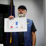 Photo by Rashah McChesney/Peninsula Clarion  Rep. Paul Seaton, R-Homer, spent some time educating the audience on Vitamin D deficiencies and its effects on health, during a Central Peninsula League of Women Voters candidate debate on Thursday Oct. 30, 2014 in Soldotna, Alaska.