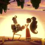 This image released by Twentieth Century Fox  shows the character Manolo, voiced by Diego Luna, left, and Maria, voiced by Zoe Saldana in a scene from "The Book of Life."  (AP Photo/Twentieth Century Fox)