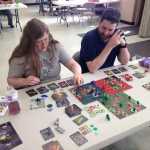 Contributed photo: Braden Nash  A group playtests the game Serfs and Soldiers.