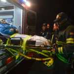 Photo by Rashah McChesney/Peninsula Clarion  Brooke Marcotte, Kenai PRL Logistics facility coordinator, plays the victim during an emergency drill at the new PRL Logistics facility at Kenai Landing on Friday Nov. 14, 2014 in Kenai, Alaska.