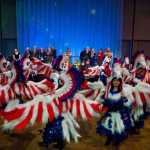 The Ati-Atihan Dancers of Juneau perform at the end of the inauguration ceremony for Gov. Bill Walker and Lt. Gov. Byron Mallot in Centennial Hall in Juneau, Alaska, Monday, Dec. 1, 2014. (AP Photo/The Juneau Empire, Michael Penn)