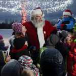Photo by Rashah McChesney/Peninsula Clarion  Dozens of children packed close to the stage at Soldotna Creek Park where the Triumvirate Theatre put on a showing of A Charlie Brown Christmas on Saturday Dec. 6, 2014 in Soldotna, Alaska.