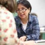 Photo by Rashah McChesney/Peninsula Clarion  At the end of a class, English as a Second Language students worked on a crossword puzzle on Thursday Dec. 11, 2014 at Kenai Peninsula College Kenai River Campus in Soldotna, Alaska.