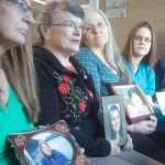 Photo by Kelly Sullivan/ Peninsula Clarion Compassionate Friends of the Kenai Peninsula steering committee members discuss details of the first candle lighting vigil the group hosted at Christ Lutheran Church Sunday evening on Saturday, Dec. 20, 2014 at the Joyce K. Carver Soldotna Public Library in Soldotna, Alaska. The committee normally sits in an open circle so nothing is standing between each other when they have their discussions, member Brenda Zuck said.