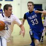5 shoots during a game against Palmer High School on Friday Dec. 19, 2014 at Soldotna High School in Soldotna, Alaska.