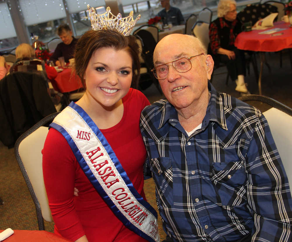 Miss Alaska Collegiate visits Kenai Seniors New Year's Eve