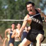 In this image released by Universal Pictures, Jack O'Connell portrays Olympian and war hero Louis "Louie" Zamperini in a scene from "Unbroken." The film, directed by Angelina Jolie, did not receive any Golden Globe nominations on Thursday.  (AP Photo/Universal Pictures, David James)