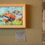 Photo by Rashah McChesney/Peninsula Clarion "Palette Knife Red," by artist Kaitlin Vadla, on display at The Flats Bistro in Kenai, Alaska