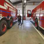 Photo by Rashah McChesney/Peninsula Clarion Central Emergency Services firefighter Sam Evanoff runs through his morning routine at the Funny River Fire Station on May 1, 2014 in Funny River, Alaska. CES has struggled to maintain staffing at its () stations and Evanoff worked a shift alone at the remote station. The department recently launched a volunteer program which aims to triple its volunteer base and add more people on each shift to its outlying stations.