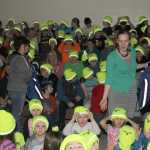 Redoubt students get new reflective hats.
