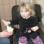 Foodbank provides free ice cream for kids at Winter Games.