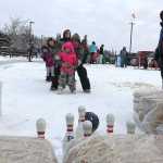 Kenai Chamber brought ice bowling to the Winter Games.