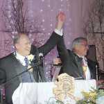 Gov. Bill Walker & Lt. Gov. Byron Mallott celebrate unity at inaugural ball.