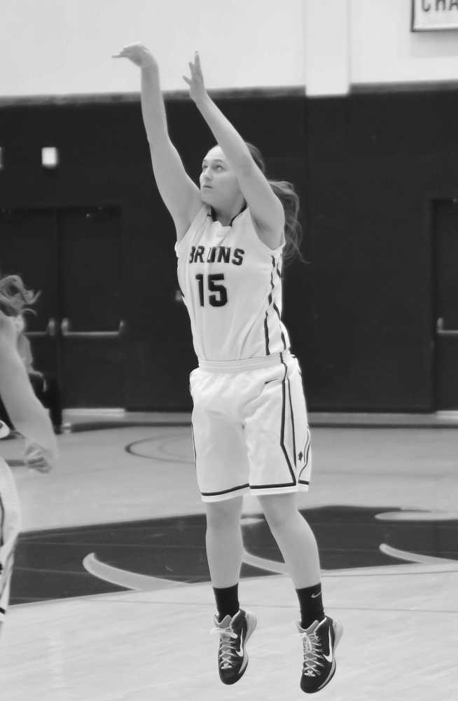 Photo provided by South Dakota School of Mines Evan Withrow takes the ball to the hoop.