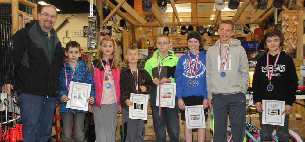Soldotna Hardware & Fishing awards winners of Annual Ice Fishing Derby