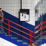 Photo by Rashah McChesney/Peninsula Clarion  Eran Moskovitz demos a Brilliance New York Diamond Iron hair hair styling took for Bailey Balzer, 13, of Soldotna, during the 36th Annual Kenai Peninsula Home Show at the Soldotna Sports Complex on Saturday March 28, 2015 in Soldotna, Alaska.
