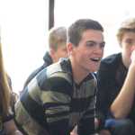 Photo by Kelly Sullivan/ Peninsula Clarion Veteran Jack Dean talks about his experience as Rifle Squadron Leader in the battle of Chu Pari in the Korean War Thursday, April 30, 2015, at Kenai Central High School in Kenai, Alaska.