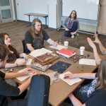Photo by Rashah McChesney/Peninsula Clarion A small group meets regularly to play the fantasy role-play gaming Dungeons & Dragons at the Soldotna Public Library. The group will host their first open-to-the-public D&D Marathon on Saturday for members of the community who are interested in playing or learning more about the game.
