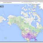 These maps show the rapid expansion of Eurasian Collared-Dove sightings north and west across the United States from 1995-2015. Image provided by eBird (www.ebird.org) and created May 12, 2015.