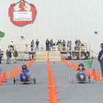 Ben Boettger/Peninsula Clarion Soapbox derby drivers compete during the Kenai Soapbox Derby in the parking lot of Kenai's Challenger Learning Center.