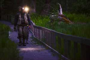 Photo by Rashah McChesney/Peninsula Clarion Anglers descended on the Russian River Thursday June 11, 2015 for the season's sockeye salmon opener near Cooper Landing, Alaska. The period, which opens at midnight, drew enough anglers that many waited for more than an hour to gain access to the campground which was filled to capacity.