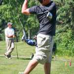 Photo by Rashah McChesney/Peninsula Clarion Brock Cant hits a long drive during the Junior's Golf Tournament on June 18, 2015 at Birch Ridge Golf Course in Soldotna, Alaska.