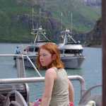 Photo/Molly Dischner/For the Peninsula Clarion Sidney Flora waits at Williamsport for the F/V Eagle Claw to get hauled out on the way to Bristol Bay. Flora is getting ready for her first fishing season with her father Louie and uncle Jonathan Flora.