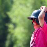 Photo by Rashah McChesney/Peninsula Clarion Andrew Love eyes a second base run on Friday June 19, 2015 during the annual World Series of Baseball event for community members with special needs in Soldotna, Alaska.