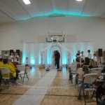 Photo by Megan Pacer/ Peninsula Clarion  Bob and Hope Hensler marry in front of friends, family, community members and firefighters during a Sunday afternoon ceremony at the Sterling Community Center.