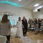 Photo by Megan Pacer/Peninsula Clarion Firefighting-themed cupcakes and tools decorate a wedding held on Sunday afternoon at the Sterling Community Center.