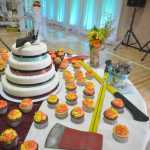 Megan Pacer/Peninsula Clarion The phrase "From Ashes to Hope" decorates a wedding between two Sterling residents who lost their home to the Card Street fire, on Sunday afternoon at the Sterling Community Center.