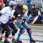 Photo by Rashah McChesney/Peninsula Clarion  Noelle Cleghorn, 2, and her family gathered to watch the annual Independence Day parade despite the rain on Saturday July 4, 2015 in Kenai, Alaska.