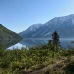 Photo by Rashah McChesney/Peninsula Clarion  Crescent Lake arcs around Wrong Mountain in the Chugach National Forest. It is accessible 3.4 miles in via the Carter Lake Trail, trailhead is at mile 34 Seward Highway. Or 6.4 miles in via the Crescent Creek Trail at mile 3.5 Quartz Creek Road. The lake has one of the largest population of grayling on the Kenai Peninsula.