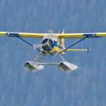 ADVANCE FOR SUNDAY, AUG. 2, 2015. In this Saturday, July 18, photo, an Alaska Seaplanes floatplane takes off at the Juneau International Airport in Juneau, Alaska. Life at a higher altitude with a spectacular view is the only kind of life Sean Kveum has known since his days growing up in Hoonah. " (Michael Penn/Juneau Empire via AP)