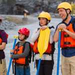 This photo provided by Warner Bros. Pictures shows, Skyler Gisondo, from left, as James Griswold, Steele Stebbins as Kevin Griswold, Christina Applegate as Debbie Griswold, and Ed Helms as Rusty Griswold, in a scene from New Line Cinema's comedy "Vacation," a Warner Bros. Pictures' release. (Hopper Stone/Warner Bros. Pictures via AP)