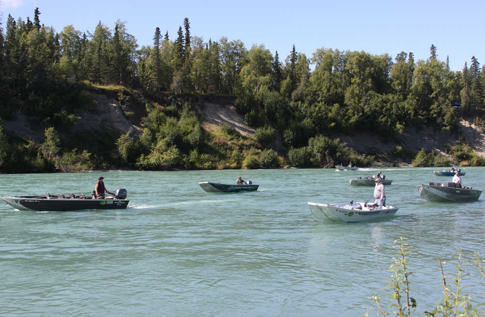 Military kids catch fish during 9th Annual Kenai River Jr. Classic