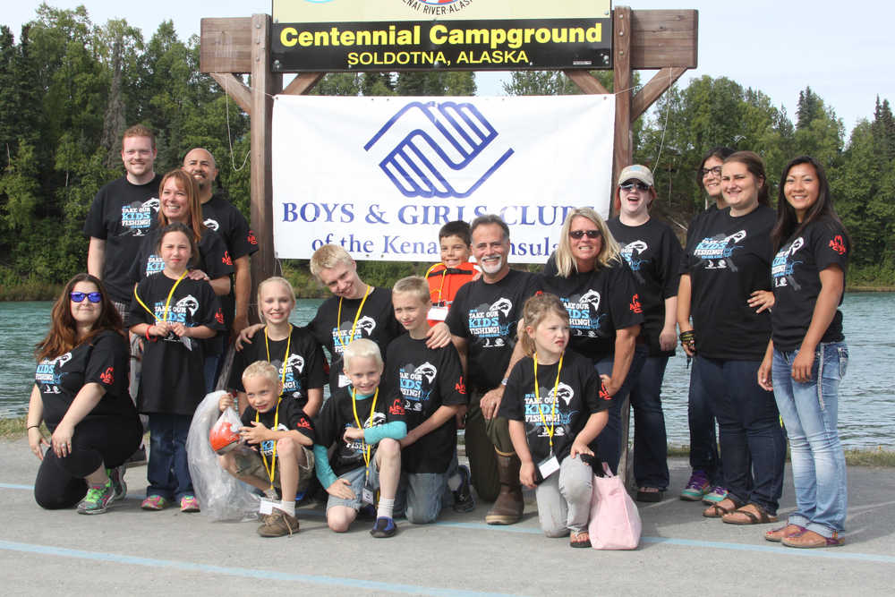 Guide  takes kids fishing