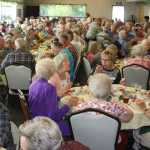 Old timers enjoy turkey dinner