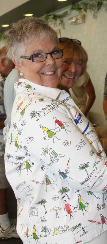 Old timers enjoy turkey dinner