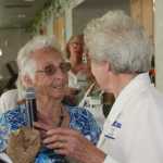 Old timers enjoy turkey dinner