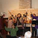 ACC Native dance group performs cultural dances at NHCC banquet.