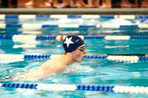 Ben Boettger/Peninsula Clarion In this Sept. 26 file photo Soldotna swimmer Jacob Creglow swims in the Soldotna Pentathlon at Soldotna High School.