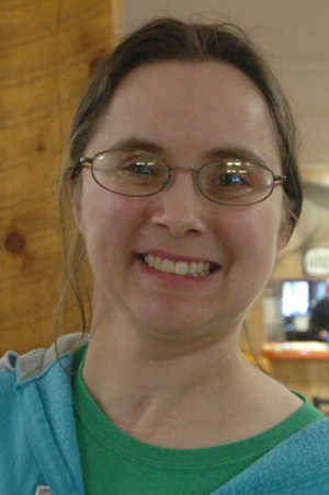 Marie Anderson, of North Kenai, is grateful to have her husband here with her this year after he suffered a heart attack and a stroke last year. "He lost his short-term memory, but he's getting it back," she said. "He's even driving now. Another thing I'm thankful for is God, for helping me go through this." (Photo by Megan Pacer/Peninsula Clarion)