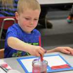 Photo by Elizabeth Earl/The Peninsula Clarion Students at Tustumena were polled on their top choices for the School Enrichment Model program, and the most popular choices were selected for the topics. Watercolor painting was one of the programs offered.